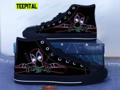 Deadpool Neon Adults High Top Canvas Shoes