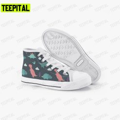 Dinosaur Adults High Top Canvas Shoes