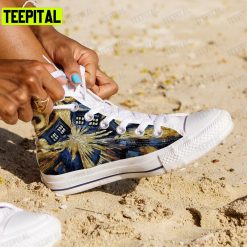 Dr Who Van Gogh Adults High Top Canvas Shoes