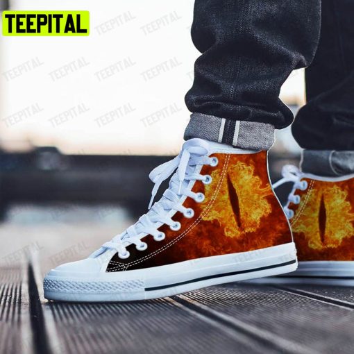 Eye Of Sauron Adults High Top Canvas Shoes