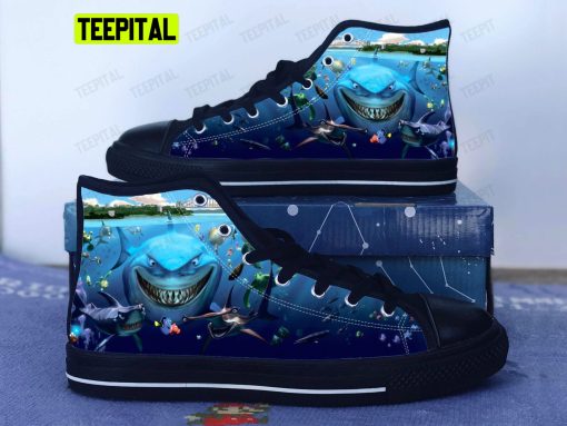 Finding Nemo Adults High Top Canvas Shoes