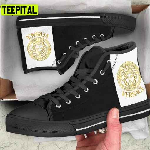 Gianni Versace Art Adults High Top Canvas Shoes