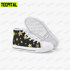 Gold Star Adults High Top Canvas Shoes