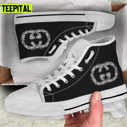 Gucci Black Adults High Top Canvas Shoes