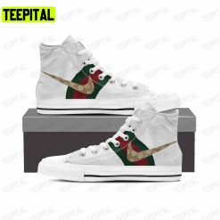 Gucci Nike Adults High Top Canvas Shoes