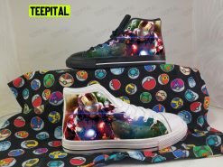 Iron Man Superhero Adults High Top Canvas Shoes