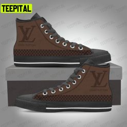 Louis Vuitton Brown Adults High Top Canvas Shoes