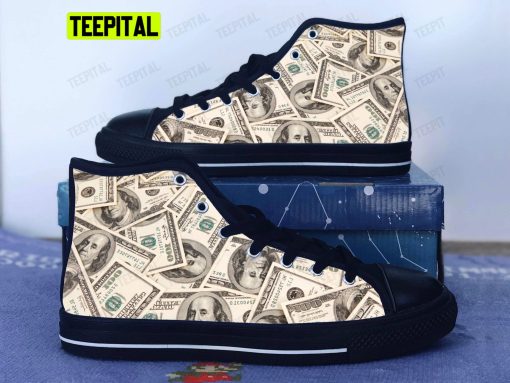 Money Baller Adults High Top Canvas Shoes