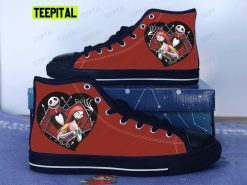 Nightmare Before Christmasjack Skellington Adults High Top Canvas Shoes