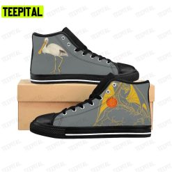 Pelican Dragon Adults High Top Canvas Shoes