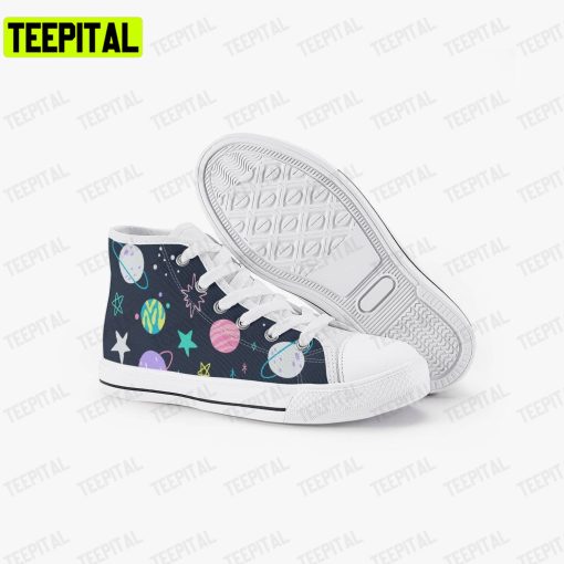 Planet Adults High Top Canvas Shoes