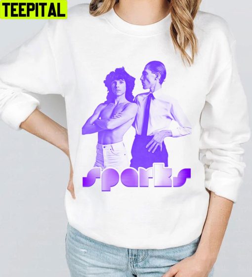 Purple Retro Big Beat Tribute Sparks Unisex T-Shirt