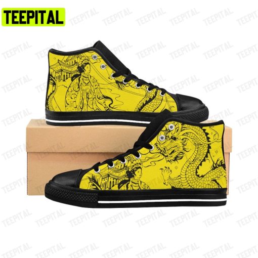 Sneakers Dragon Adults High Top Canvas Shoes