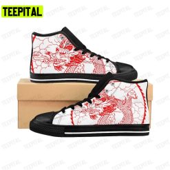 Sneakers Dragon Chinese Adults High Top Canvas Shoes