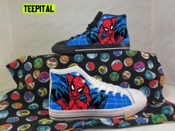 Spiderman Peter Parker Adults High Top Canvas Shoes