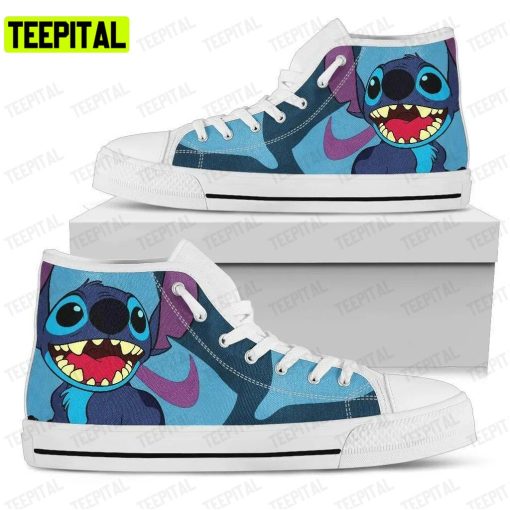 Stitch Lilo Adults High Top Canvas Shoes