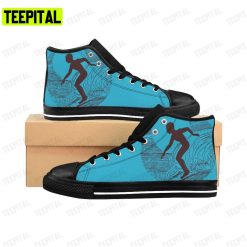Surfer Beach Adults High Top Canvas Shoes