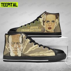 The Bride Of Frankenstein The Creature Adults High Top Canvas Shoes