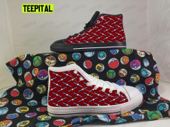 The Captain America Adults High Top Canvas Shoes