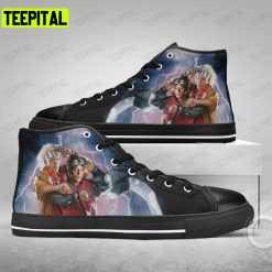 Time Traveller Adults High Top Canvas Shoes