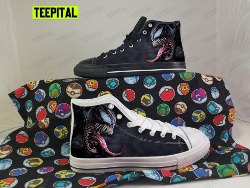 Venom Spiderman Adults High Top Canvas Shoes