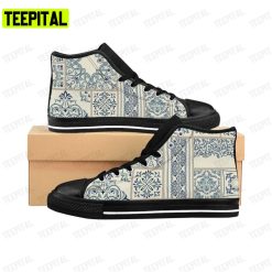 Victorian Rococo Adults High Top Canvas Shoes