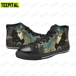 Virgo Zodiac Sign Adults High Top Canvas Shoes