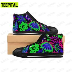 Wild Flower Adults High Top Canvas Shoes