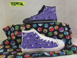 Xray Dino Dinosaur Adults High Top Canvas Shoes