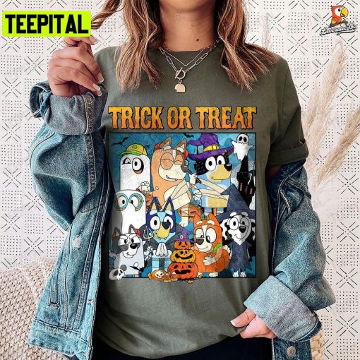 Bluey Happy Halloween Spooky Season Unisex T-Shirt Sweatshirt Hoodie