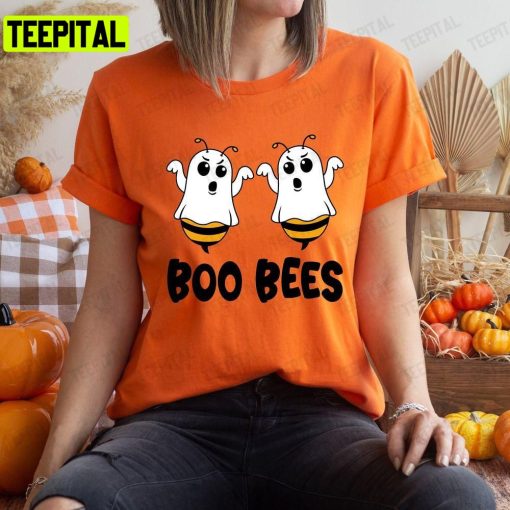 Boo Bees Ghost Halloween Spooky Season Funny Unisex T-Shirt Sweatshirt Hoodie