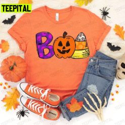 Boo Doodle Letters Halloween Party Hocus Pocus Unisex T-Shirt Sweatshirt Hoodie