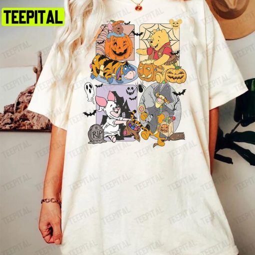 Disneyland Winnie The Pooh Halloween Family Unisex T-Shirt Sweatshirt Hoodie