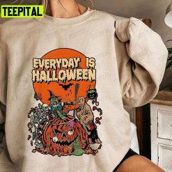 Everyday Is Halloween Spooky Horror Pumpkin Unisex T-Shirt Sweatshirt Hoodie