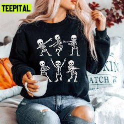 Halloween Dancing Skeletons Unisex T-Shirt Sweatshirt Hoodie