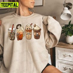 Halloween Horror Coffee Spooky Season Unisex T-Shirt Sweatshirt Hoodie