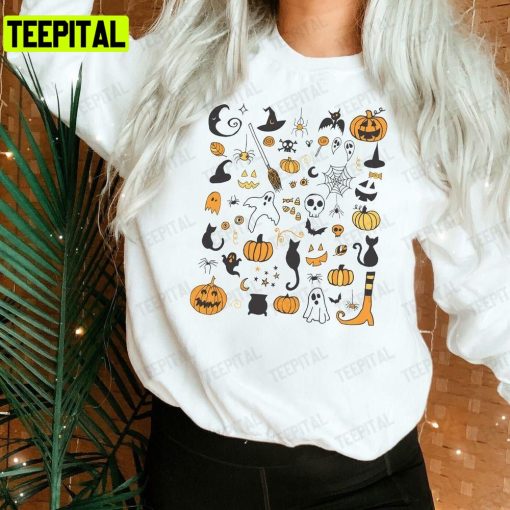 Halloween Little Things Witch Pumpkin Spooky Unisex T-Shirt Sweatshirt Hoodie