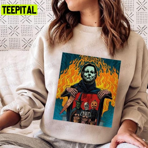 Halloween Michael Myers Horror Spooky Seasons Unisex T-Shirt Sweatshirt Hoodie