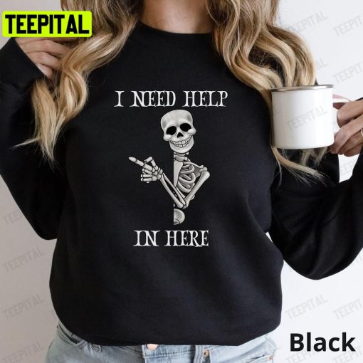 Halloween Spooky Skeleton Fall Unisex T-Shirt Sweatshirt Hoodie