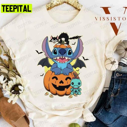 Halloween Stitch Trick Or Treat Disney Unisex T-Shirt Sweatshirt Hoodie