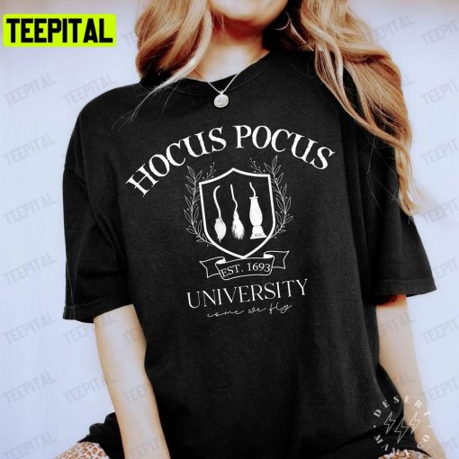 Hocus Pocus University Halloween Gif Unisex T-Shirt Sweatshirt Hoodie