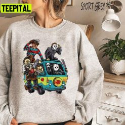 Horror Movie Mystery Machine Halloween Unisex T-Shirt Sweatshirt Hoodie