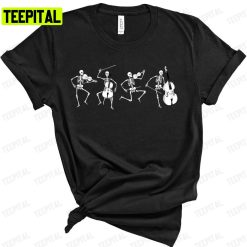 Skeleton Orchestra Halloween Unisex T-Shirt Sweatshirt Hoodie