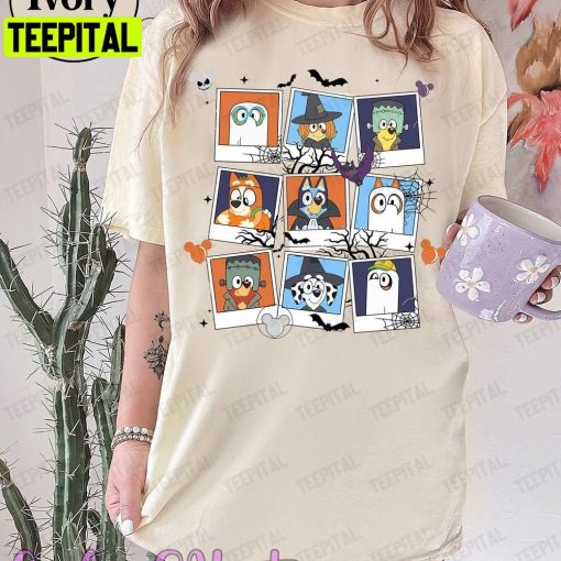 Trick Or Treat Bluey And Friend Halloween Unisex T-Shirt Sweatshirt Hoodie