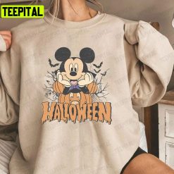 Vintage Disney Ride Mickey Minnie Halloween Not So Scary Disneyland Unisex T-Shirt Sweatshirt Hoodie