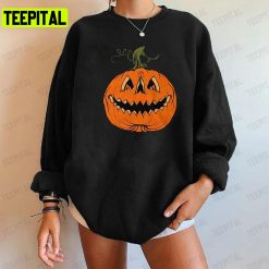 Vintage Halloween Pumpkin Fall Unisex T-Shirt Sweatshirt Hoodie