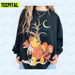 Vintage Pooh Bear Halloween Anf Friends Unisex T-Shirt Sweatshirt Hoodie