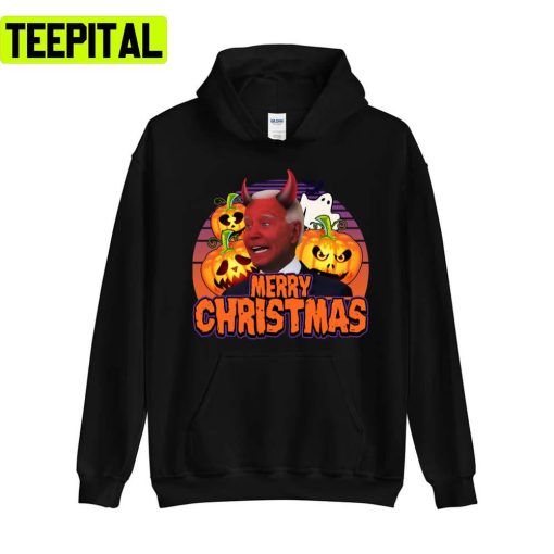 Biden Halloween Funny Confused Merry Xmas Holiday Sweatshirt