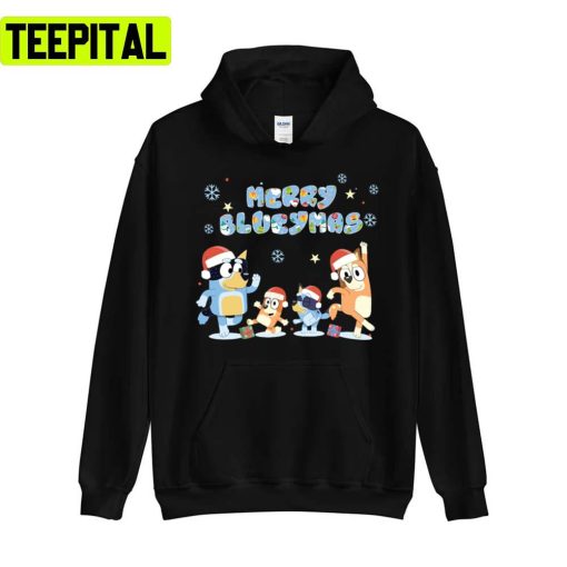 Bluey Christmas Merry Blueymas Sweatshirt