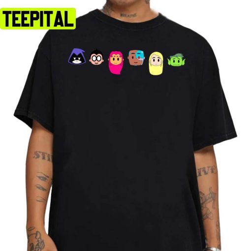 Chibi Teen Titan Heads Unisex Sweatshirt